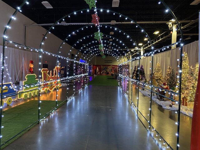 Christmas Light Tunnel