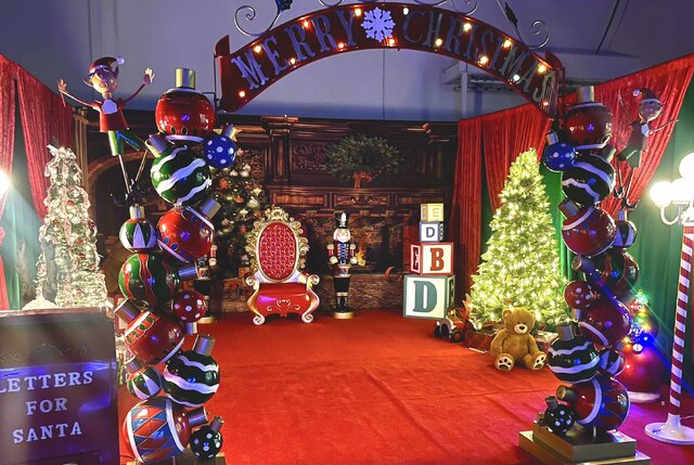 Santa House With Decoration