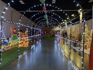 Christmas Light Tunnel